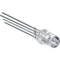 RGB Clear LED 4 Pin LED Round Through Hole - Transparent LED(5mm Common Anode)