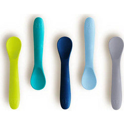 Bbluv Spoon Σετ Κουτάλια Σιλικόνης Σιέλ