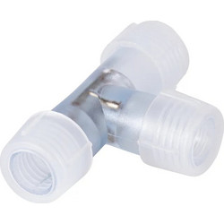 GloboStar(R) 70660 Σύνδεσμος T για Μονόχρωμο Φωτοσωλήνα LED 360 Degree DC 230V 2 Pin Αδιάβροχος IP68