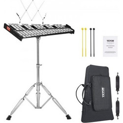VEVOR 32 Note Glockenspiel Xylophone Bell Kit με Μπαγκέτες, Μπαγκέτες Τυμπάνου & Βάση
