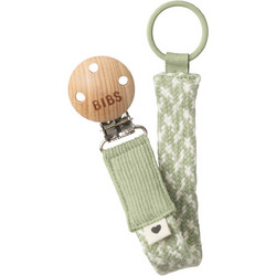 BIBS - Pacifier Clip Braided - Sage/Ivory - Onesize - Baby and Children