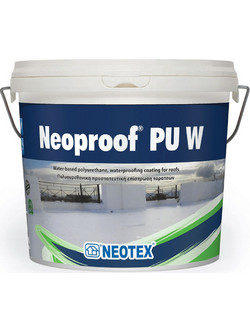 Neotex Neoproof PU W Επαλειφόμενο Πολυουρεθανικό Στεγανωτικό Ταράτσας Λευκό 13kg