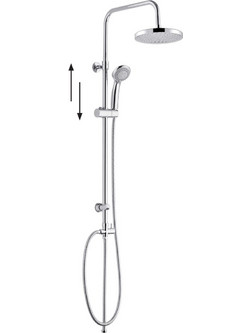 Στήλη Nτους Σετ Χρωμέ Inox Milan 85-115cm Interflex 057694