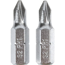 DELI σετ μύτες κατσαβιδιού μαγνητικές, PH1x25mm, 2τμχ - (DL251001)