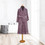 Greenwich Polo Club Μπουρνούζι 100% Βαμβακερό Λιλά COZY3208