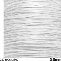 Μακραμε γορδονι jade 0.8mm 10μετρα ασπρο 10 μετρα