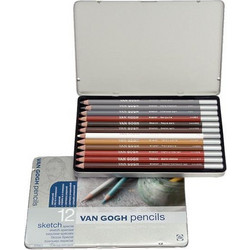Talens Van Gogh sketch pencils-ξυλομπογιές 12χρωμάτων