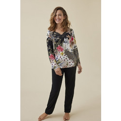 Promise Πιτζάμα Χειμωνιάτικη N13852 Black
