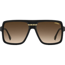 Carrera CA09S I4686 Ανδρικά Γυαλιά Ηλίου Μάσκα Κοκάλινα Μαύρα με Καφέ Degradee Φακό