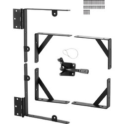 Γωνιακό στήριγμα πύλης VEVOR Anti Sag Gate Frame Hardware Kit Iron Black