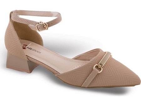 G2008N Γυναικείο Slingback ZAK SHOES Νουντ
