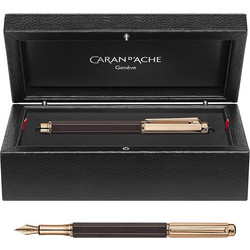 CARAN D ACHE ΠΕΝΑ MEDIUM 18Κ ROSE/GOLD VARIUS EBONY ΚΑΦΕ