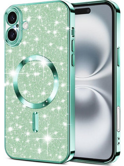 Techsuit Luxury Glitter MagSafe Θήκη Light Green (iPhone 16)
