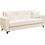Woodwell Dario Τριθέσιος Καναπές Κρεβάτι Εκρού 210x80x75cm Ε9931,1