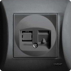 ΠΡΙΖΑ DATA RJ45 ΜΑΥΡΟ Hseries | 50-00118-2