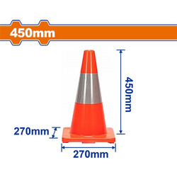 Κώνος Σήμανσης PVC 45cm WADFOW (WYJ1Α45)