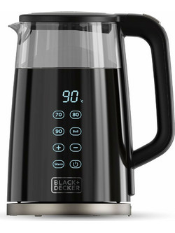 Black & Decker BXKE2206E Γυάλινος Βραστήρας 1.7lt 2200W με Ρύθμιση Θερμοκρασίας