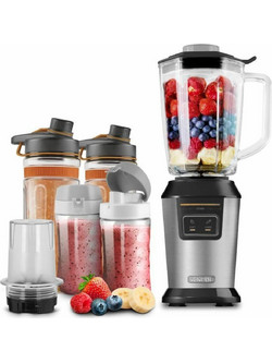 Sencor SBL 7570SS Μπλέντερ για Smoothie με Γυάλινη Κανάτα 900ml 800W