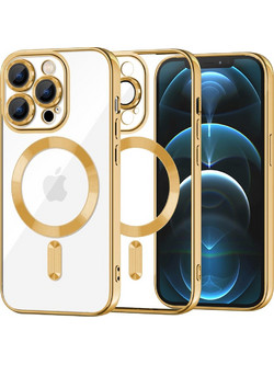 Techsuit - Luxury Crystal Magsafe - Iphone 12 Pro Max - Gold