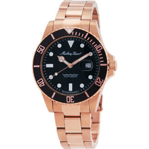 Ρολόι Mathey-Tissot Mathy Vintage Quartz 42mm Black Dial H9010PRN - Ανδρικό