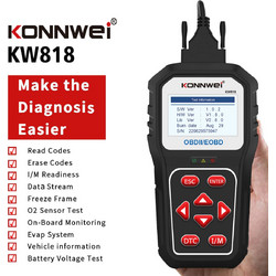 Konnwei 818 Διαγνωστικό Αυτοκινήτου Ψηφιακό OBD 2 με Bluetooth