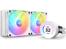 NZXT Kraken Elite 240 White Υδρόψυξη CPU 120mm RGB για Socket 115x / AM4 / TR4 / 1200 / sTRX4 / 1700 / AM5