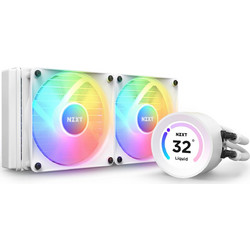 NZXT Kraken Elite 240 White Υδρόψυξη CPU 120mm RGB για Socket 115x / AM4 / TR4 / 1200 / sTRX4 / 1700 / AM5