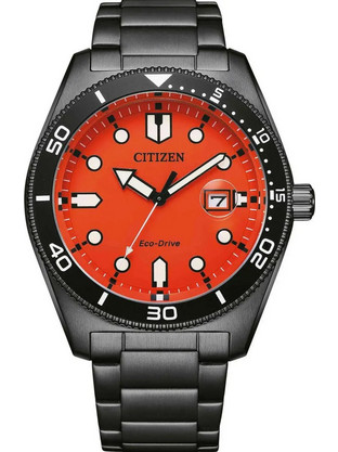Citizen Eco-Drive Ανδρικό Ρολόι Solar με Μαύρο Μεταλλικό Μπρασελέ AW1765-88X