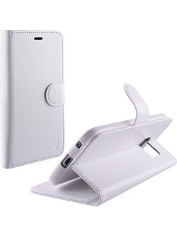 Volte-Tel Leather-TPU Book Stand Θήκη White (Alcatel Pop 3 5.5 5025D)