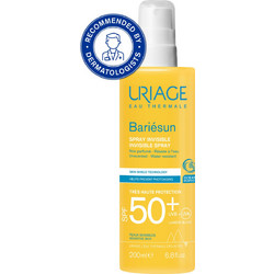 Uriage Bariesun Invisible Unperfumed Αντηλιακό Spray Σώματος SPF50 200ml