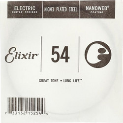 Elixir Strings Nanoweb Χορδή Ηλεκτρικής Κιθάρας Nickel Plated Steel 54"