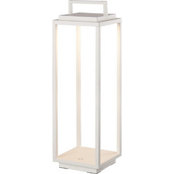Nog-mos Φορητό επιδαπέδιο LED φανάρι 54cm 2.2W 3000K IP54 λευκό Άσπρο