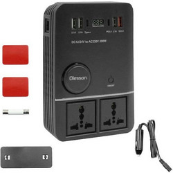 Inverter Αυτοκινήτου 200W για Μετατροπή 12V DC σε 220V AC με 4xUSB KL-1661