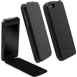 Krusell Leather Slimcover Black (iPhone SE/5S/5)