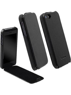 Krusell Leather Slimcover Black (iPhone SE/5S/5)