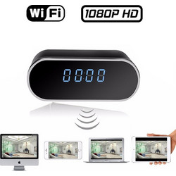 HD WiFi Clock Camera Night Vision 1080P