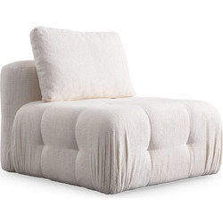 Sofa Del Atelier Πολυθρόνα Amaris 560ARE4147 90x100x65cm White