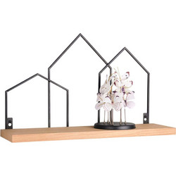 Ράφι Τοίχου Jelena 2790130 48x14x30cm Natural-Black