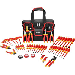 VEVOR 50-Piece Σετ Μονωμένων Κατσαβιδιών για Ηλεκτρολόγους 1000V JYGJTZJYGJTZLGM0NV0