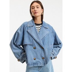 La Redoute Collections Γυναικεία Καπαρντίνα Denim Κοντή
