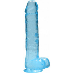 Shots RealRock Crystal Clear with Balls 25.4cm Blue
