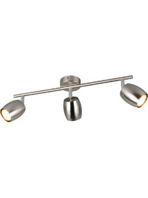Φωτιστικό Οροφής- Σποτ Nancy R86263007 3xGU10 35W 47,5x15,5cm Nickel RL Lighting