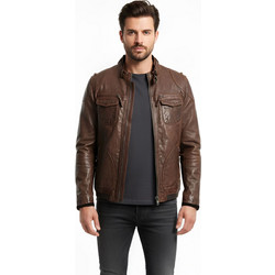 Arma Δερμάτινο Μπουφάν της σειράς Mays & Rose - 02 0117 1 XW Brown