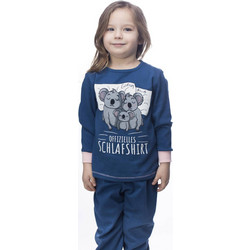 Galaxy Koala Family Παιδική Πιτζάμα Βαμβακερή Χειμωνιάτικη Navy Μπλε 113-012