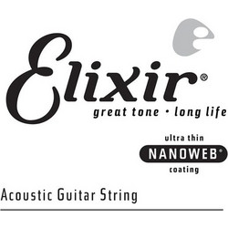 Elixir Strings 15139 Nanoweb Χορδή Ακουστικής Κιθάρας 80/20 Bronze 39"
