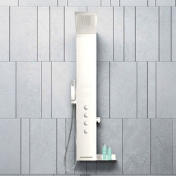 ΣΤΗΛΗ ΝΤΟΥΖ ΥΨΟΣ 140 εκ. ALUMINUM WHITE