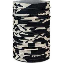 BUFF ORIGINAL ECOSTRETCH NECKWARMER 136829.999.10.00-SKAR BLACK Λευκό-Μαυρο