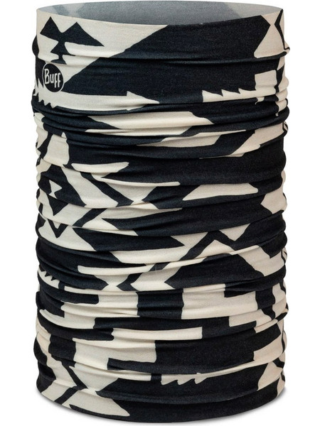 BUFF ORIGINAL ECOSTRETCH NECKWARMER 136829.999.10.00-SKAR BLACK Λευκό-Μαυρο