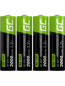 Green Cell Rechargeable GR02 AA 2000mAh 4τμχ