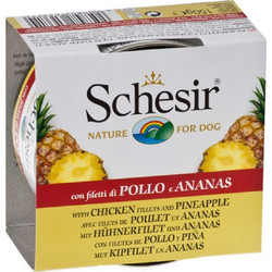 Schesir Nature for Dog Chicken Fillet & Pineapple 150gr